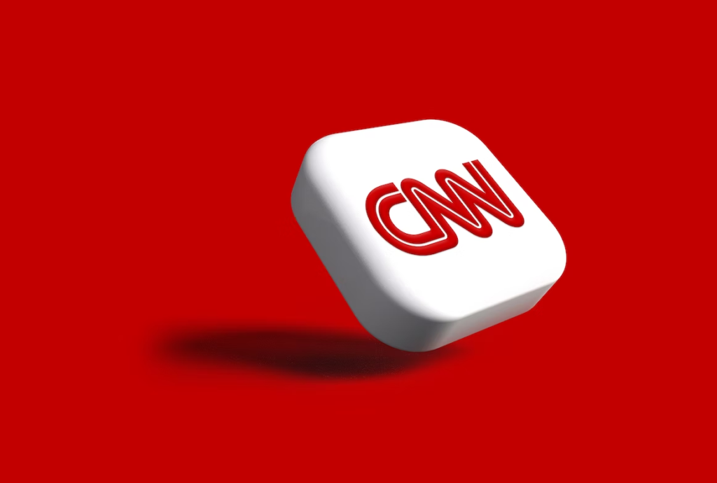 3D render of the red CNN monogram